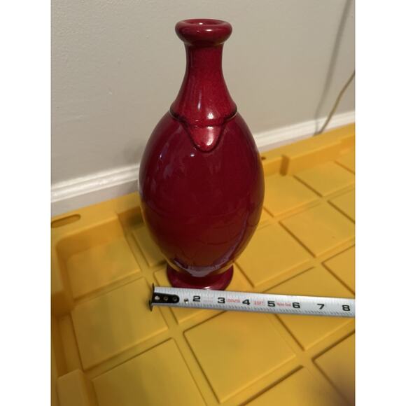 Bleu d'Argile Set of 3 Red Pottery Vases Made in France - Picture 8 of 9